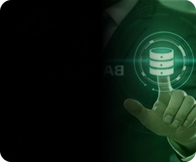 Imagem em verde de pessoa clicando botão